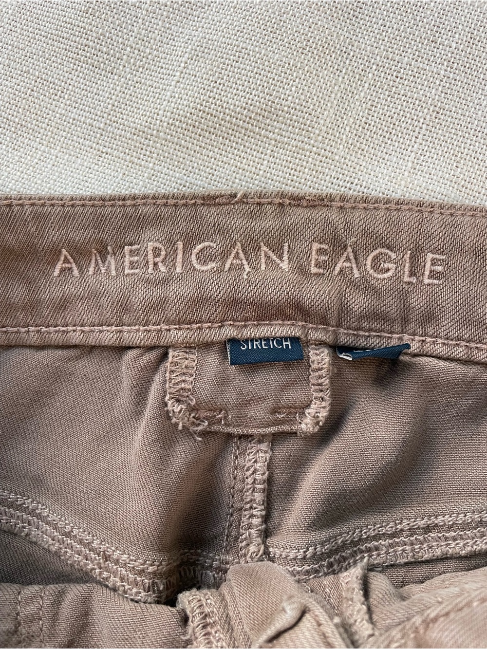American Eagle Outfitters Women’s Super High-Rise Baggy Wide Leg Taupe Brown 6R - Picture 2 of 13